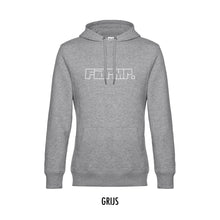 Load image into Gallery viewer, FARMR. Basic Hoodie met wit graffiti logo
