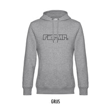 Afbeelding in Gallery-weergave laden, FARMR. Basic Hoodie met zwart graffiti logo
