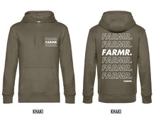 Afbeelding in Gallery-weergave laden, FARMR. Basic Hoodie met wit cursief logo
