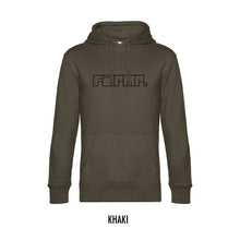 Afbeelding in Gallery-weergave laden, FARMR. Basic Hoodie met zwart graffiti logo
