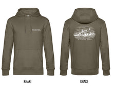 Load image into Gallery viewer, FARMR. Basic Hoodie met wit landschap logo
