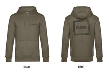 Afbeelding in Gallery-weergave laden, FARMR. Basic Hoodie met zwart zakdoek logo
