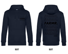 Afbeelding in Gallery-weergave laden, FARMR. Basic Hoodie met zwart cursief logo
