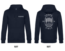 Afbeelding in Gallery-weergave laden, FARMR. Basic Hoodie met wit graan logo
