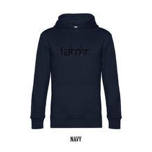 Load image into Gallery viewer, FARMR. Basic Hoodie met zwart slim logo
