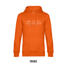 Load image into Gallery viewer, FARMR. Kleuren Hoodie met wit graffiti logo
