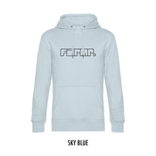 Afbeelding in Gallery-weergave laden, FARMR. Pastel Hoodie met zwart graffiti logo
