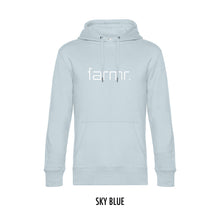 Load image into Gallery viewer, FARMR. Pastel Hoodie met wit slim logo
