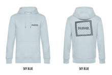 Afbeelding in Gallery-weergave laden, FARMR. Pastel Hoodie met zwart zakdoek logo
