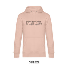 Afbeelding in Gallery-weergave laden, FARMR. Pastel Hoodie met zwart graffiti logo
