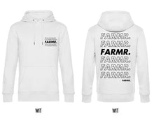 Afbeelding in Gallery-weergave laden, FARMR. Basic Hoodie met zwart cursief logo
