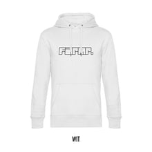 Afbeelding in Gallery-weergave laden, FARMR. Basic Hoodie met zwart graffiti logo
