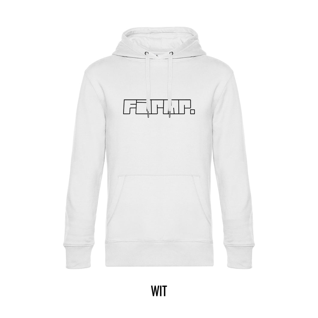 FARMR. Basic Hoodie met zwart graffiti logo