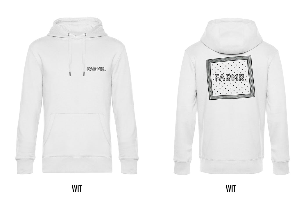 FARMR. Basic Hoodie met zwart zakdoek logo