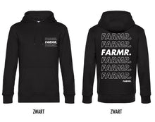 Load image into Gallery viewer, FARMR. Basic Hoodie met wit cursief logo
