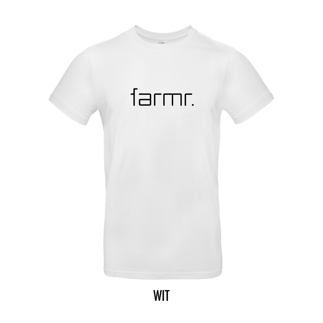 FARMR. Basic Shirt met zwart slim logo