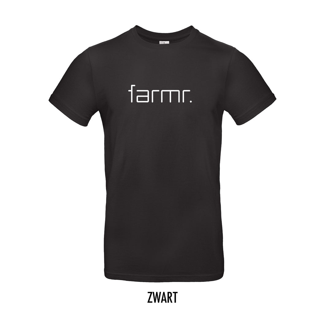 FARMR. Basic Shirt met wit slim logo