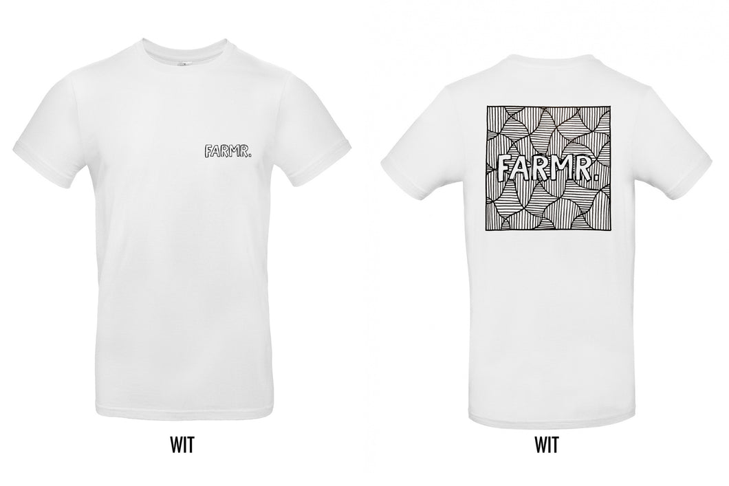 FARMR. Basic Shirt met zwart square logo