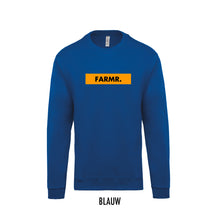 Load image into Gallery viewer, FARMR. Kids sweater with yellow block logo
