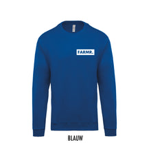 Afbeelding in Gallery-weergave laden, FARMR. Kids sweater met klein wit block logo
