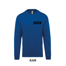 Load image into Gallery viewer, FARMR. Kids sweater met klein zwart block logo
