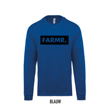 Load image into Gallery viewer, FARMR. Kids sweater met groot zwart block logo
