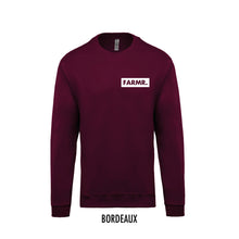 Afbeelding in Gallery-weergave laden, FARMR. Kids sweater met klein wit block logo
