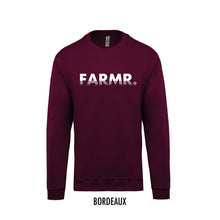 Load image into Gallery viewer, FARMR. Kids sweater with white fade logo
