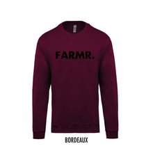 Load image into Gallery viewer, FARMR. Kids sweater met grote zwarte volle letters
