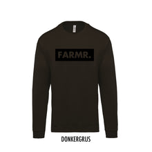 Load image into Gallery viewer, FARMR. Kids sweater met groot zwart block logo
