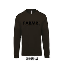 Load image into Gallery viewer, FARMR. Kids sweater met grote zwarte volle letters
