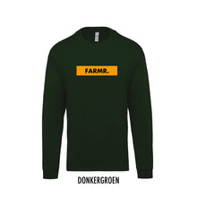 Load image into Gallery viewer, FARMR. Kids sweater with yellow block logo
