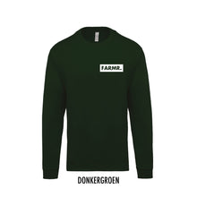 Afbeelding in Gallery-weergave laden, FARMR. Kids sweater met klein wit block logo
