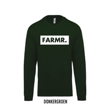 Load image into Gallery viewer, FARMR. Kids sweater met groot wit block logo
