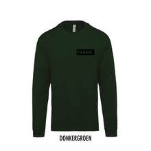 Load image into Gallery viewer, FARMR. Kids sweater met klein zwart block logo
