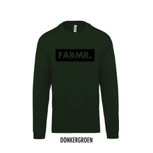 Afbeelding in Gallery-weergave laden, FARMR. Kids sweater met groot zwart block logo
