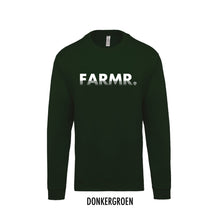 Load image into Gallery viewer, FARMR. Kids sweater with white fade logo
