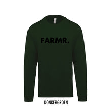 Load image into Gallery viewer, FARMR. Kids sweater met grote zwarte volle letters
