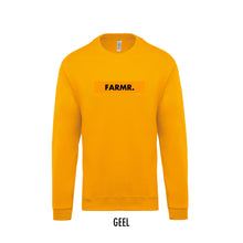 Load image into Gallery viewer, FARMR. Kids sweater with yellow block logo
