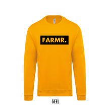 Afbeelding in Gallery-weergave laden, FARMR. Kids sweater met groot zwart block logo
