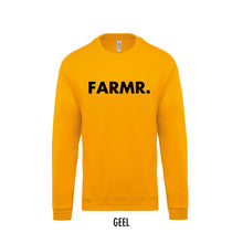 Load image into Gallery viewer, FARMR. Kids sweater met grote zwarte volle letters
