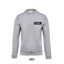 Load image into Gallery viewer, FARMR. Kids sweater met klein zwart block logo
