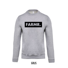 Load image into Gallery viewer, FARMR. Kids sweater met groot zwart block logo
