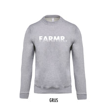 Load image into Gallery viewer, FARMR. Kids sweater with white fade logo
