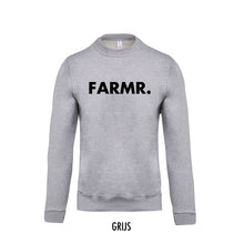 Load image into Gallery viewer, FARMR. Kids sweater met grote zwarte volle letters
