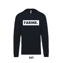 Load image into Gallery viewer, FARMR. Kids sweater met groot wit block logo
