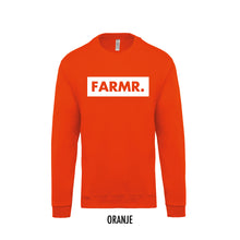 Load image into Gallery viewer, FARMR. Kids sweater met groot wit block logo
