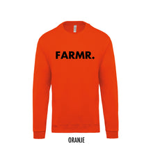 Load image into Gallery viewer, FARMR. Kids sweater met grote zwarte volle letters
