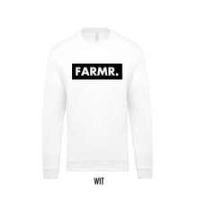 Afbeelding in Gallery-weergave laden, FARMR. Kids sweater met groot zwart block logo
