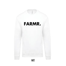 Load image into Gallery viewer, FARMR. Kids sweater met grote zwarte volle letters
